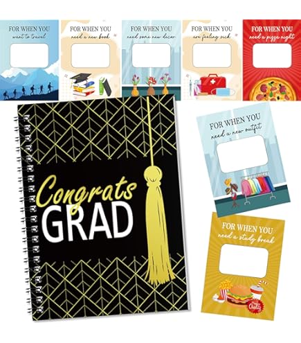 Amazon.com: Zhanmai College Gift Card Book 7 x 5 Inch Graduation Gift Card  Book 2026 College Survival Booklet Organizer Leaving Home High University  School Birthday Care Package Cash Holder(Black Gold) : Health