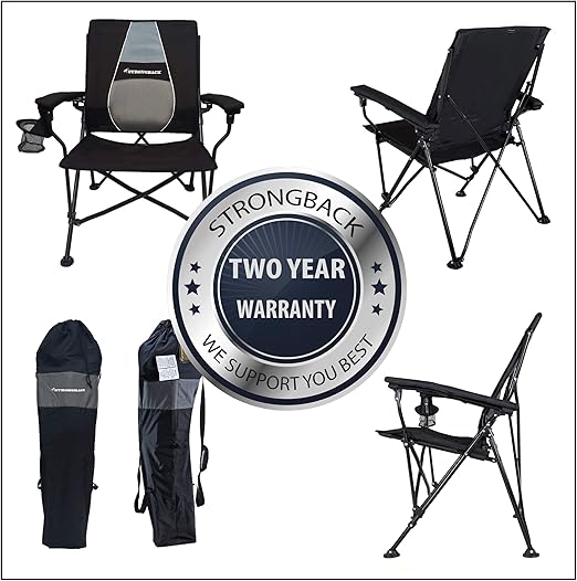Amazon Com Strongback Elite Folding Camping Chair With Lumbar