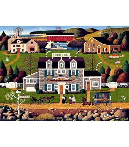 Amazon.com: Buffalo Games Charles Wysocki: Cricket Hawk Harbor