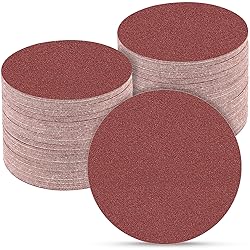 POTUINOM 5 Inch 100 PCS Sanding Disc 80 Grit,Hook
