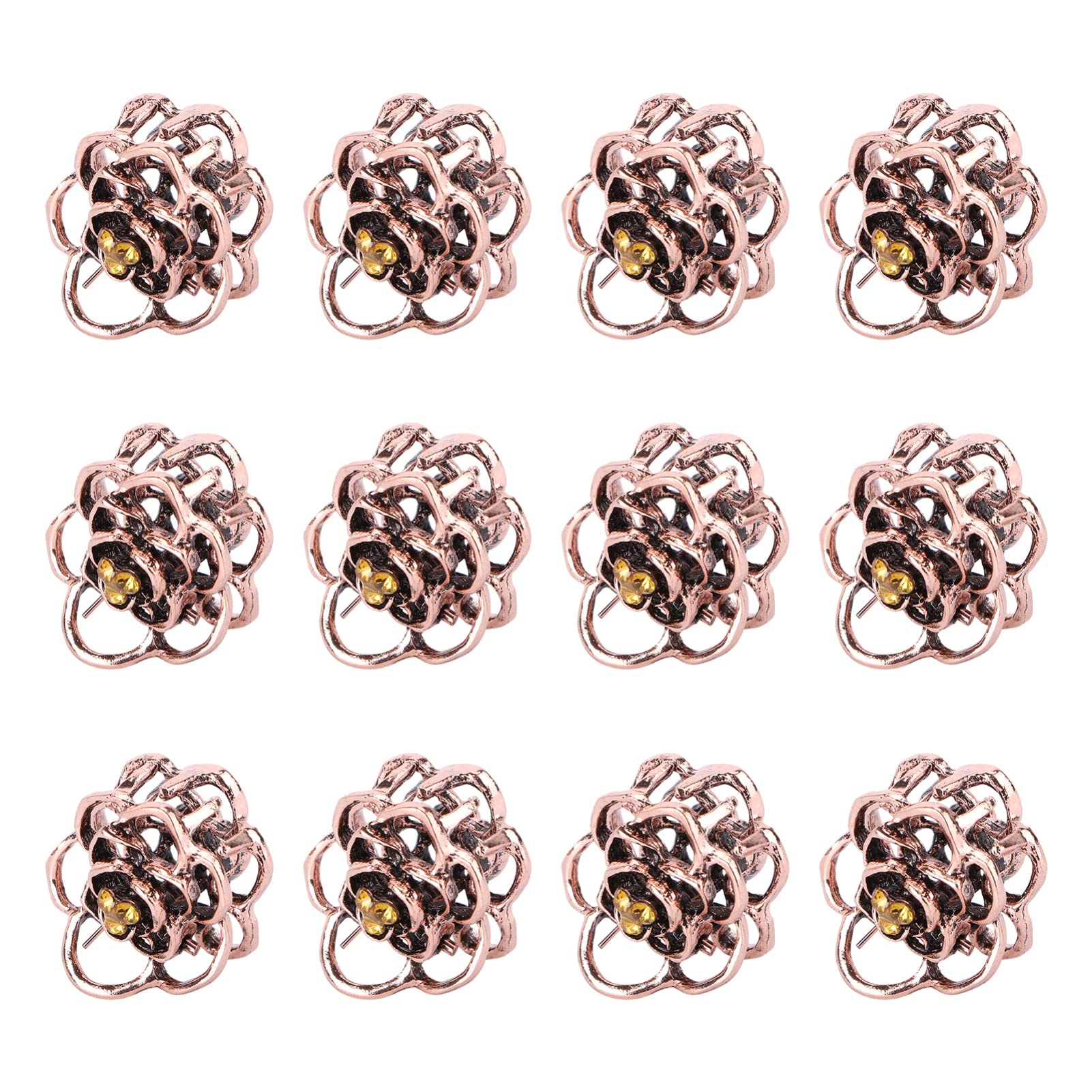 ifundom Hair Clips, Vintage Rose Mini Small Metal Hair Claws Clips Clamps Girls Ladies Women