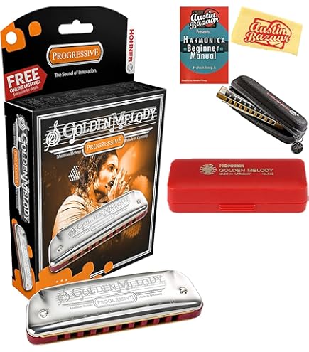 Amazon.com: Hohner Golden Melody Harmonica - Key of G Bundle with