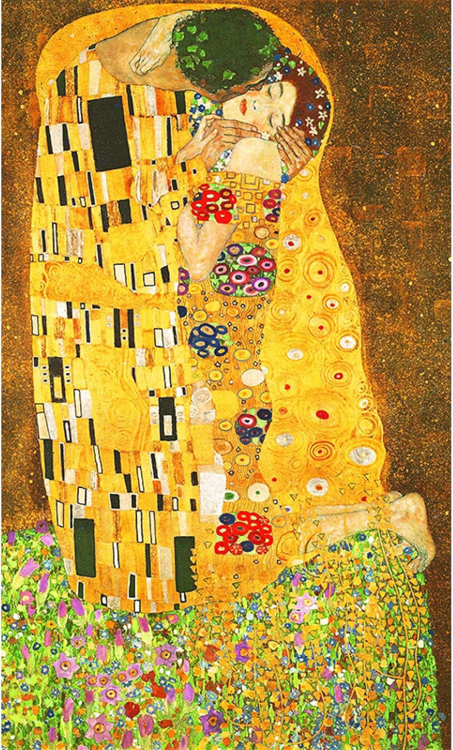 Arte del cartel Gustav Klimt Pintura abstracta famosa Beso Pinturas en