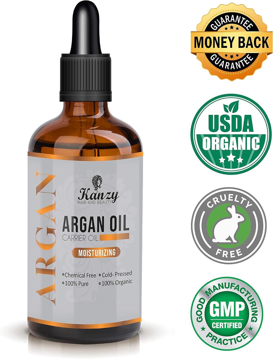 Kanzy Argan Oil 100% Pure Bottled in Morocco 100ml - Image 3