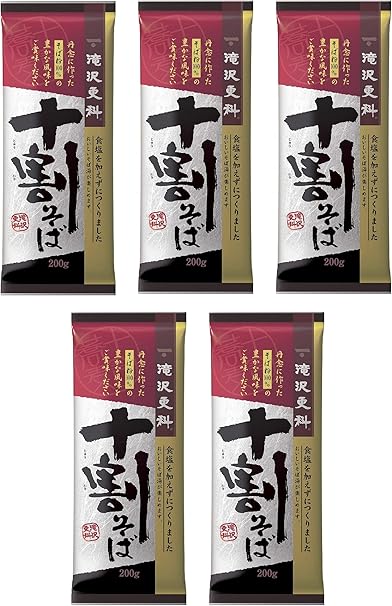 Amazon 滝沢食品 更科 十割そば 0g 5袋 滝沢更科 そば 通販