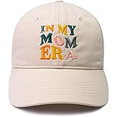 in My Mom Era Hat, Hat Mother's Day Birthday Gifts for Mom from Daughter Son, Embroidered Baseball Hats for Women Cream