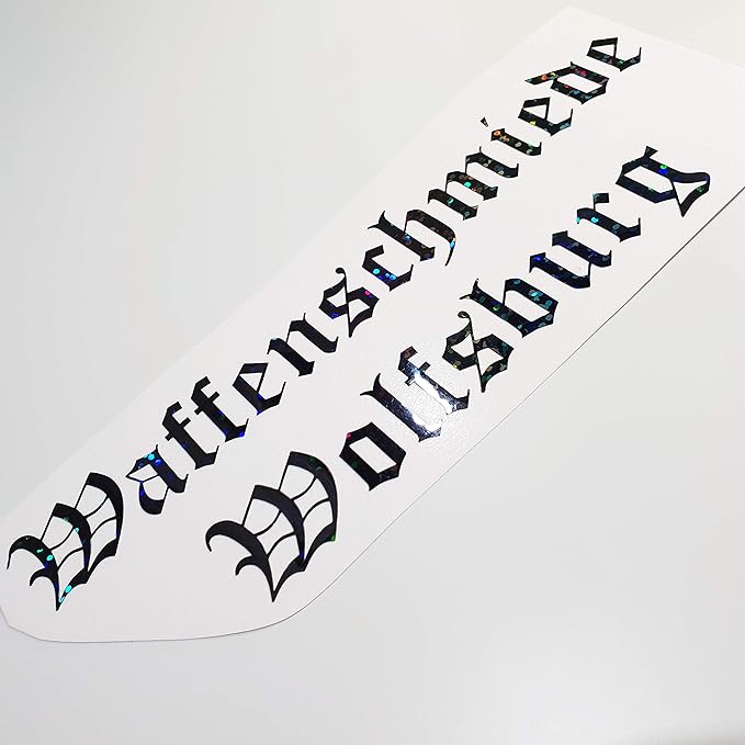 folien-zentrum Waffenschmiede Wolfsburg Metallic Effekt Hologramm Oilslick Schwarz Shocker Hand Auto Aufkleber JDM Tuning OEM