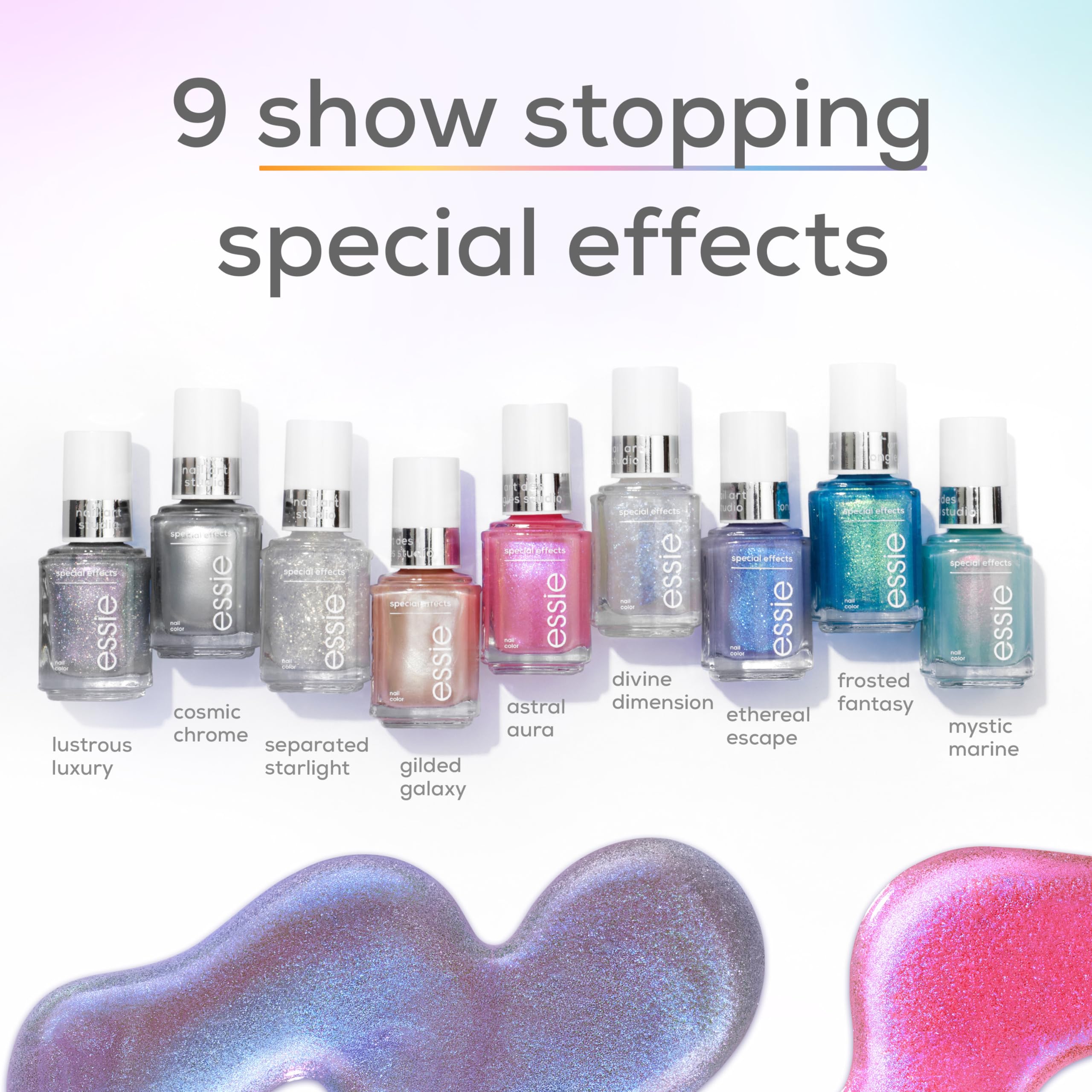 essie Nail Art Studio Special Effects Polish, Shimmer, Vegan, Pink Nail Polish, Astral Aura, 0.46 Fl Oz - Image 6