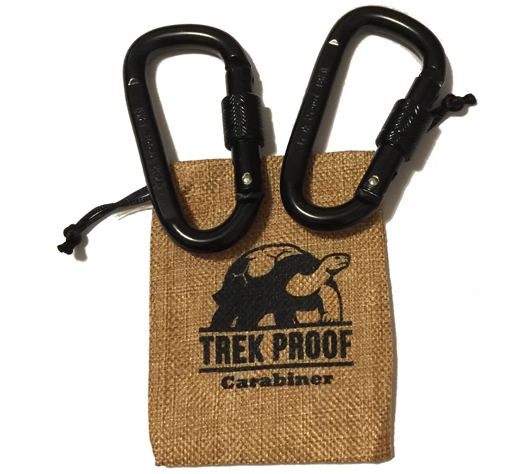 Locking Carabiner Clip, 2Pack 18KN Carabiner Clip Heavy Duty Made of