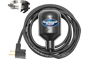 Superior Pump 92000 Tethered Float Switch , Black