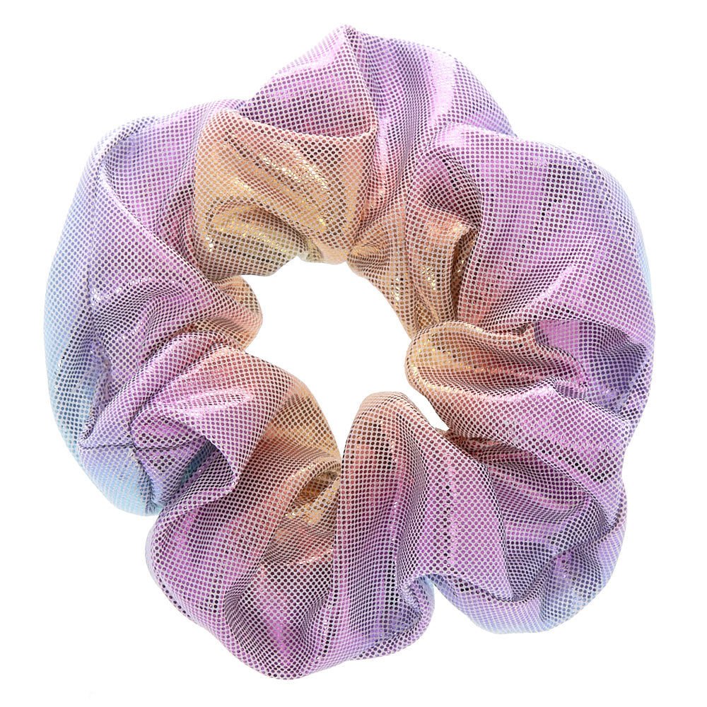 Claire S Girl S Holographic Unicorn Hair Scrunchie Purple