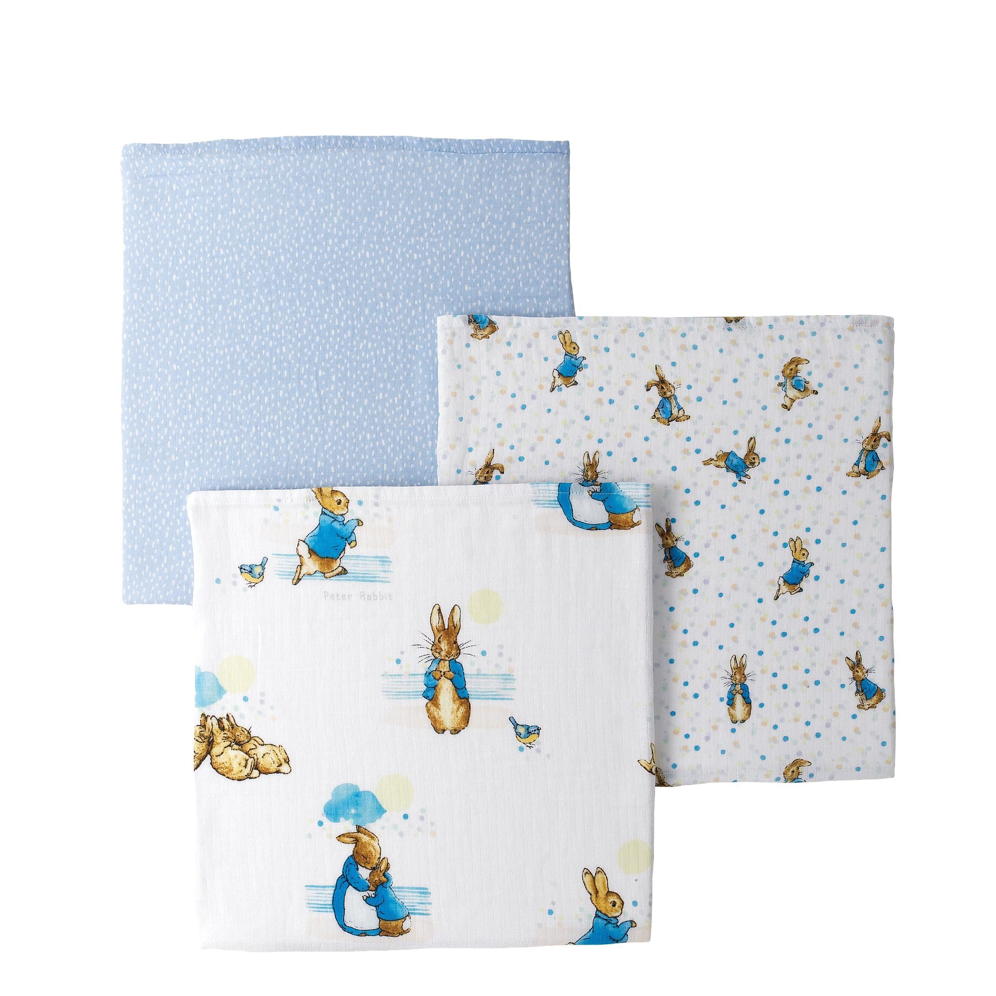 Beatrix Potter Peter Muslin Squares Set of 3