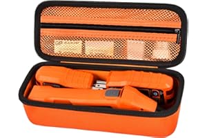 BOOBOWL Case Compatible with Klein Tools ET310 AC Circuit Breaker Finder, 80041 Outlet Repair Tool Kit & RT250 GFCI Receptacle Tester, Electrical Tools Storage Organizer Holder Bag for Accessories - Orange