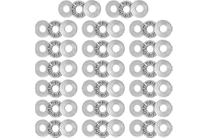 uxcell TC411 Thrust Needle Roller Bearings with Washers 1/4" Bore 11/16" OD 5/64" Thickness 20pcs