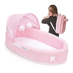 Lulyboo Travel Infant Bed On The Go Baby Lounger Backpack 