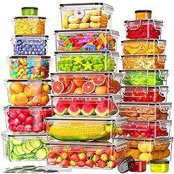 50 PCS Food Storage Containers with Lids Airtight