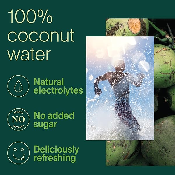 ZICO 100% COCONUT WATER, NO ADDED SUGAR, REFRESHINGLY DELICIOUS, HYDRATION WITH ELECTROLYTES, 11.2 FL OZ (PACK OF 12)
