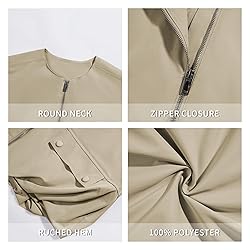 Tankaneo Womens Casual Zip Up Vest Cargo Oversized