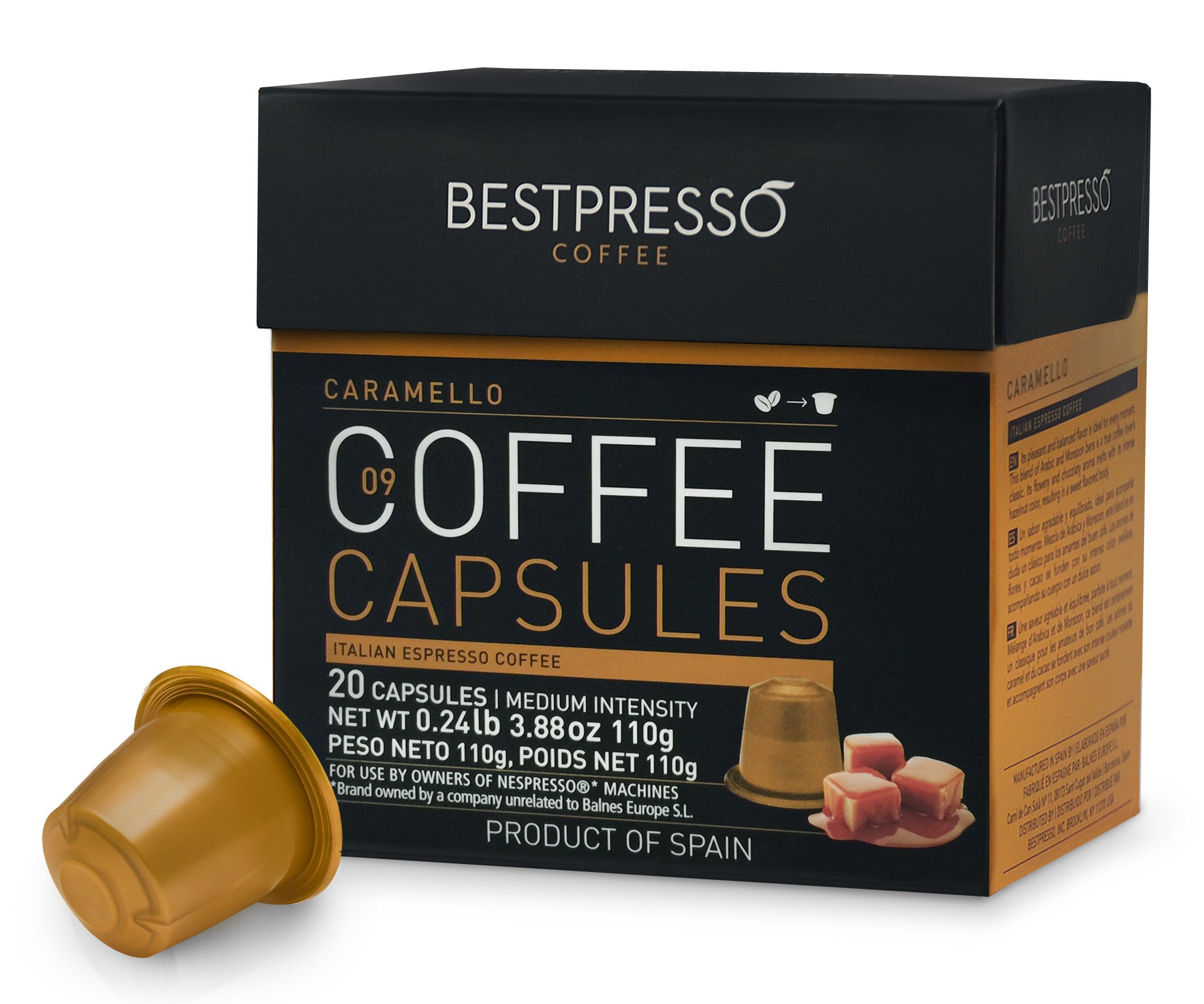 Bestpresso Coffee for Nespresso OriginalLine Machine 120 pods Certified