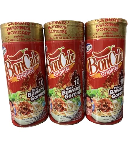Amazon.com : Kobe Bon Cabe (Boncabe) Sambal Tabur (Sprinkle Chili