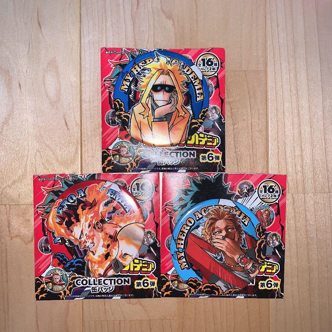 Amazon 僕のヒーローアカデミア 缶バッチ ホークス エンデヴァー オールマイト アイドル 芸能人グッズ 通販