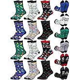 Breathffy 12 Pairs Funny Gifts Socks for Stock Trader Bulk Novelty Cotton Stock Market Crew Socks for Men Women Birthday Gifts for Stocking Broker Share Broker Investor Swing Traders