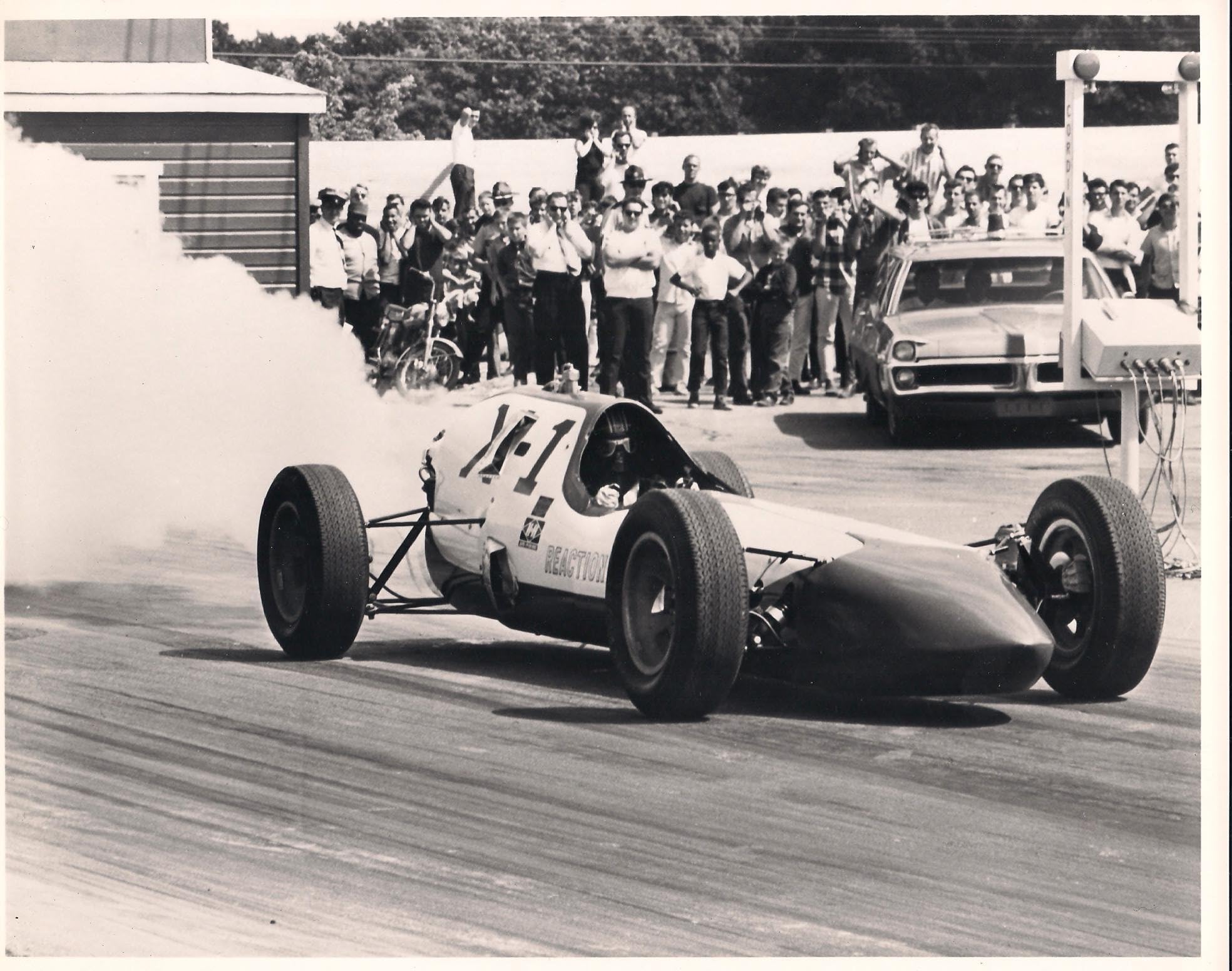 Vintage Photograph of X-1 Rocket-Powered Dragster by George Barris Original 35 + years old - 2 Pieces