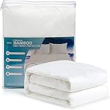 Zouk Bamboo Mattress Protector Double Bed 135 x 190 + 35cm Waterproof view 1