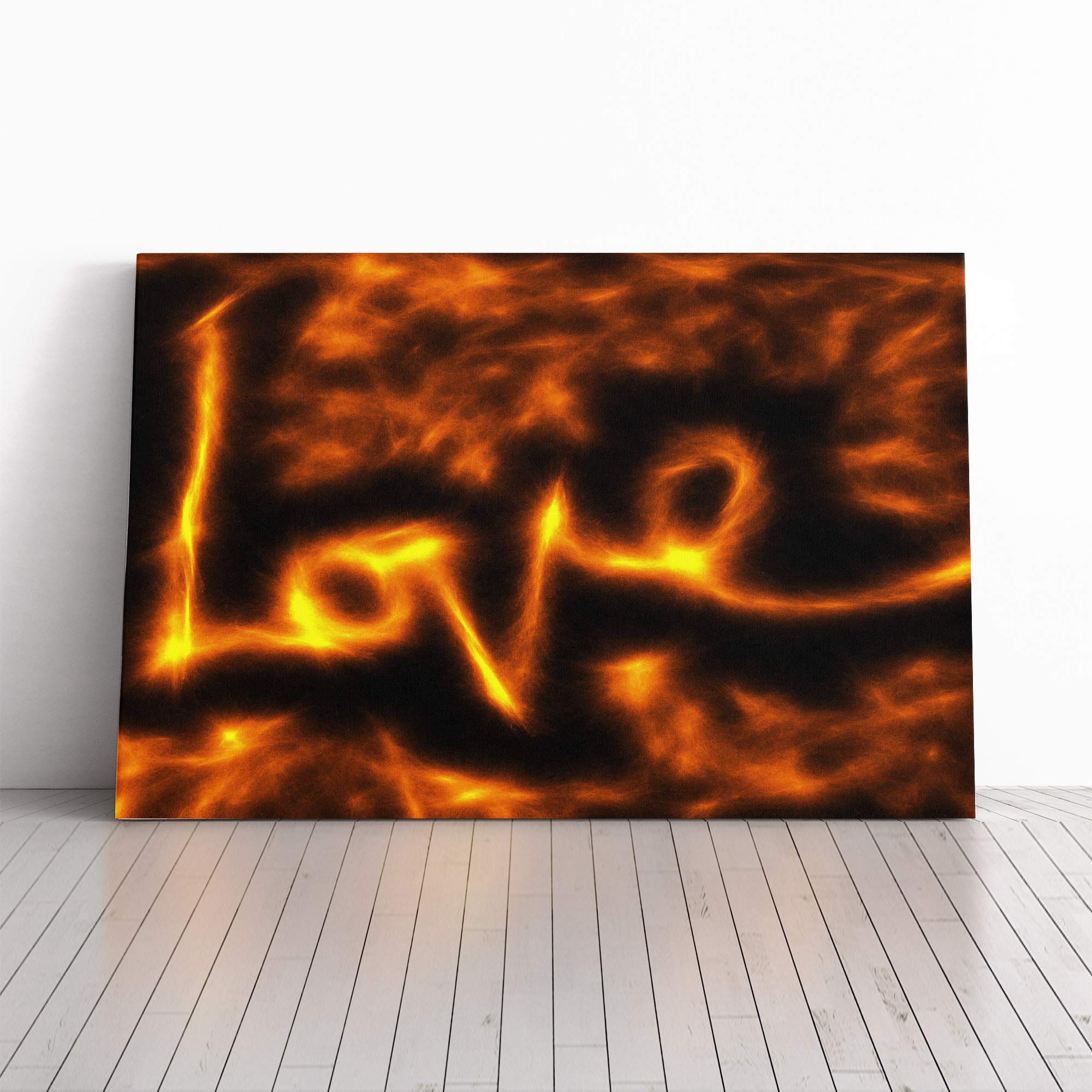 Love Flames Canvas Print | Gallery Wrapped 30mm Frame Wall Art | 20x14 inches | Ready to Hang | Abstract Picture | Living Room Bedroom Lounge Office