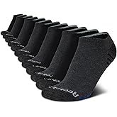 Reebok Boys Low Cut Socks - 12 Pack Stretch Performance No Show Socks with Arch Support - Cushioned Athletic Socks for Boys