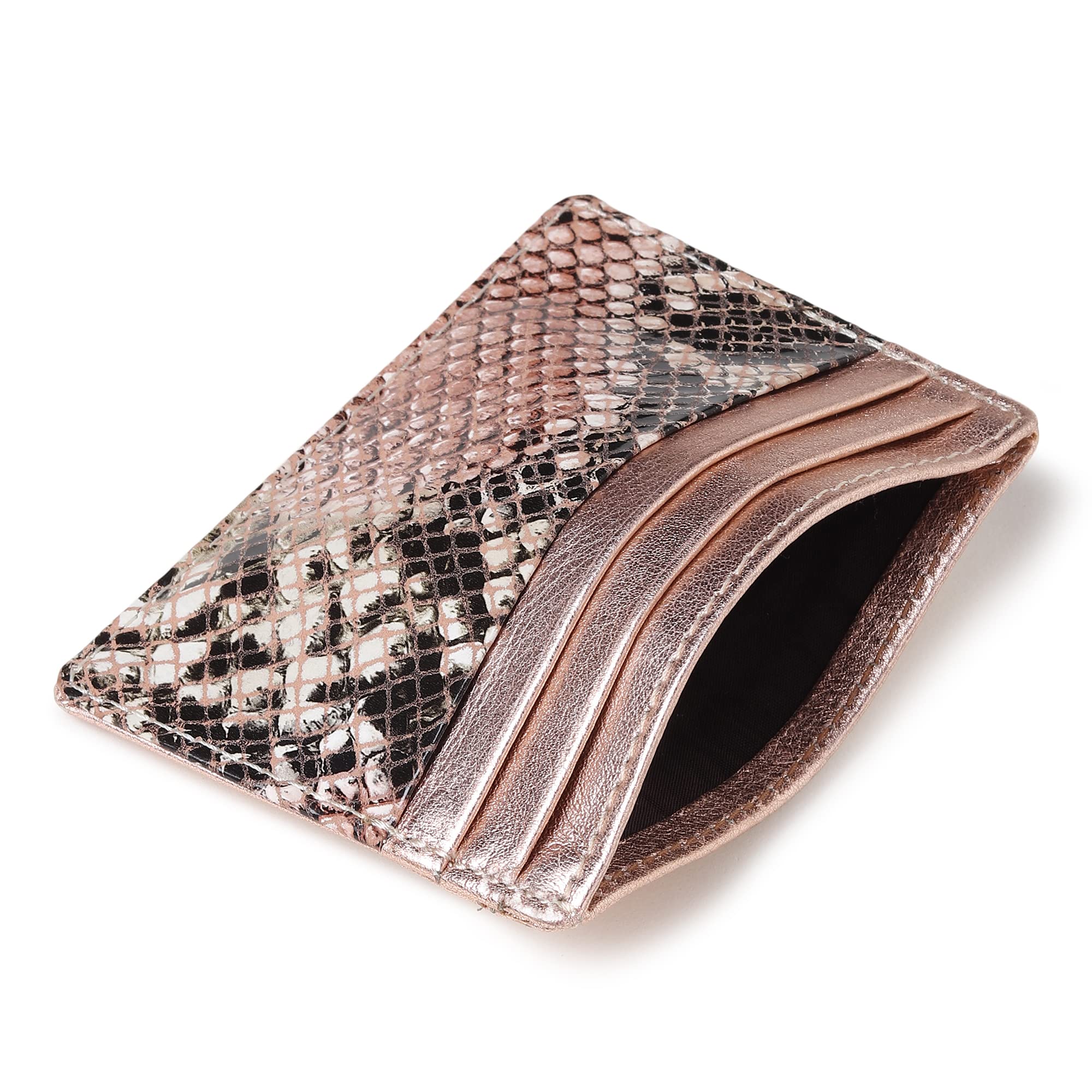 Genuine Leather Credit Card Holder Wallet for Women Men, RFID Blocking Minimalist Card Holder Men, Small Wallet, Men Card Holder Wallets, Thin Front Pocket Card Wallet, Slim Card Case