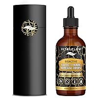 VITALFLOW Fulvic + Humic Trace Mineral Drops, 3:1 Humic-Fulvic Blend | Water-Extracted from Canadian Humalite | 60 mL Amber D