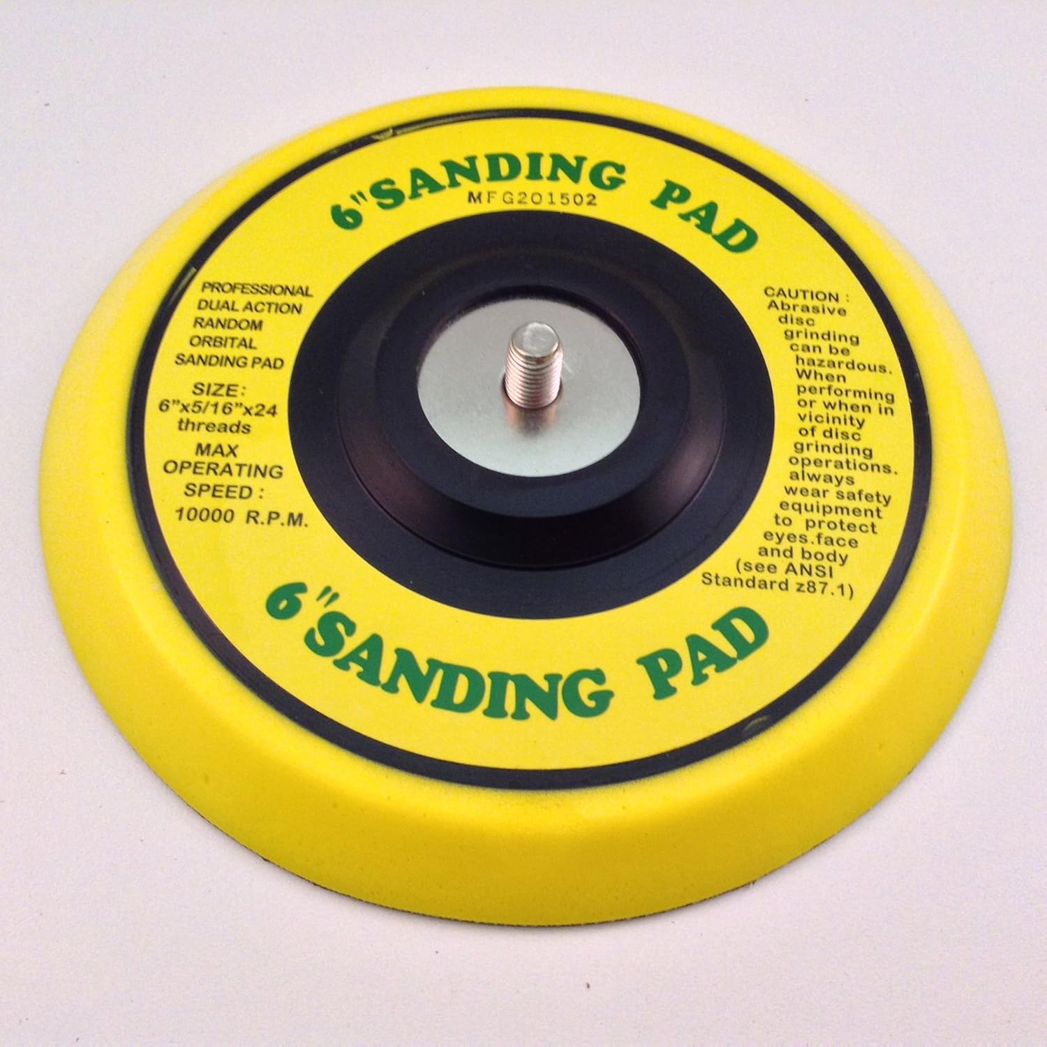 6" Vinyl PSA Face DA Sanding Pad Dual Action Air Sander Use With Sticky Back Disc