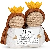 Funny for Mom from Daughter, Mother Daughter Gift, Best Mom Ever Gifts, Sentimental Handmade Crochet for Mother in Law God Bonus Stepmom I Love You Gifts Birthday Mothers Day Ideas