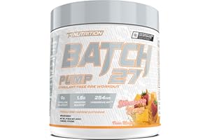 Batch 27 Stim Free Pre Workout for Men & Women - Intense Pumps & Performance - Caffeine Free Pre Workout - Nitric Oxide Suppl