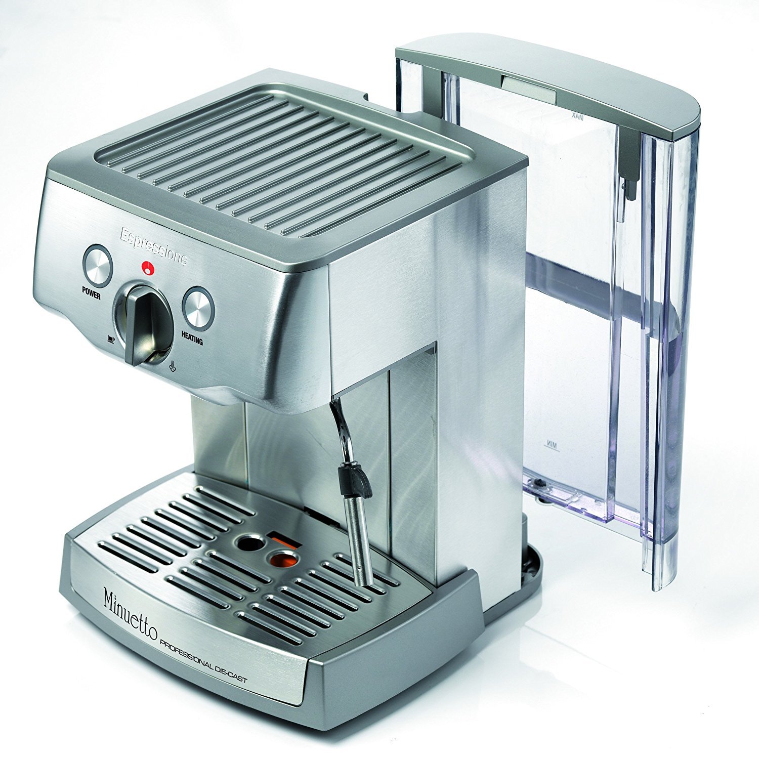 Silver 1324 Cafe Minuetto Professional Die Cast Espresso Cappuccino Maker A Company Of Delonghi Group Espressione Ariete Home Kitchen Espresso Machines Stanoc Com