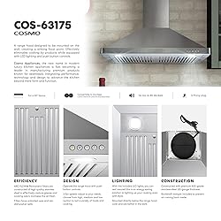 COSMO COS-63175 30 in. Vista Collection 380 CFM