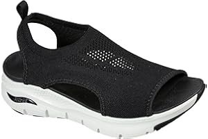 Skechers Women's Arch Fit - City Catch Womens Knit Slip-On Sandals