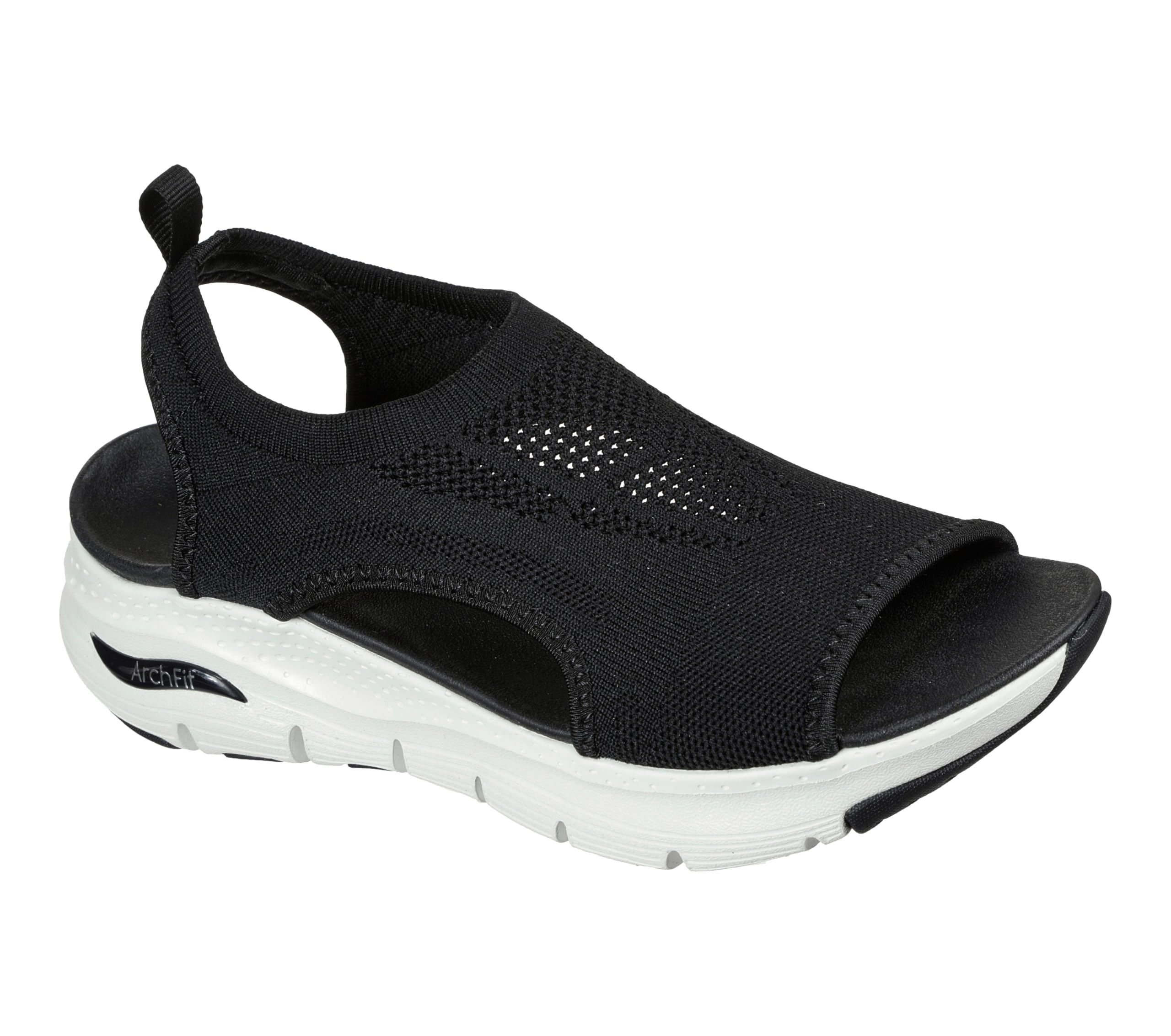 Photo 1 of Skechers Arch Fit-City Catch Womens Knit Slip-On Sandals, Black, 
