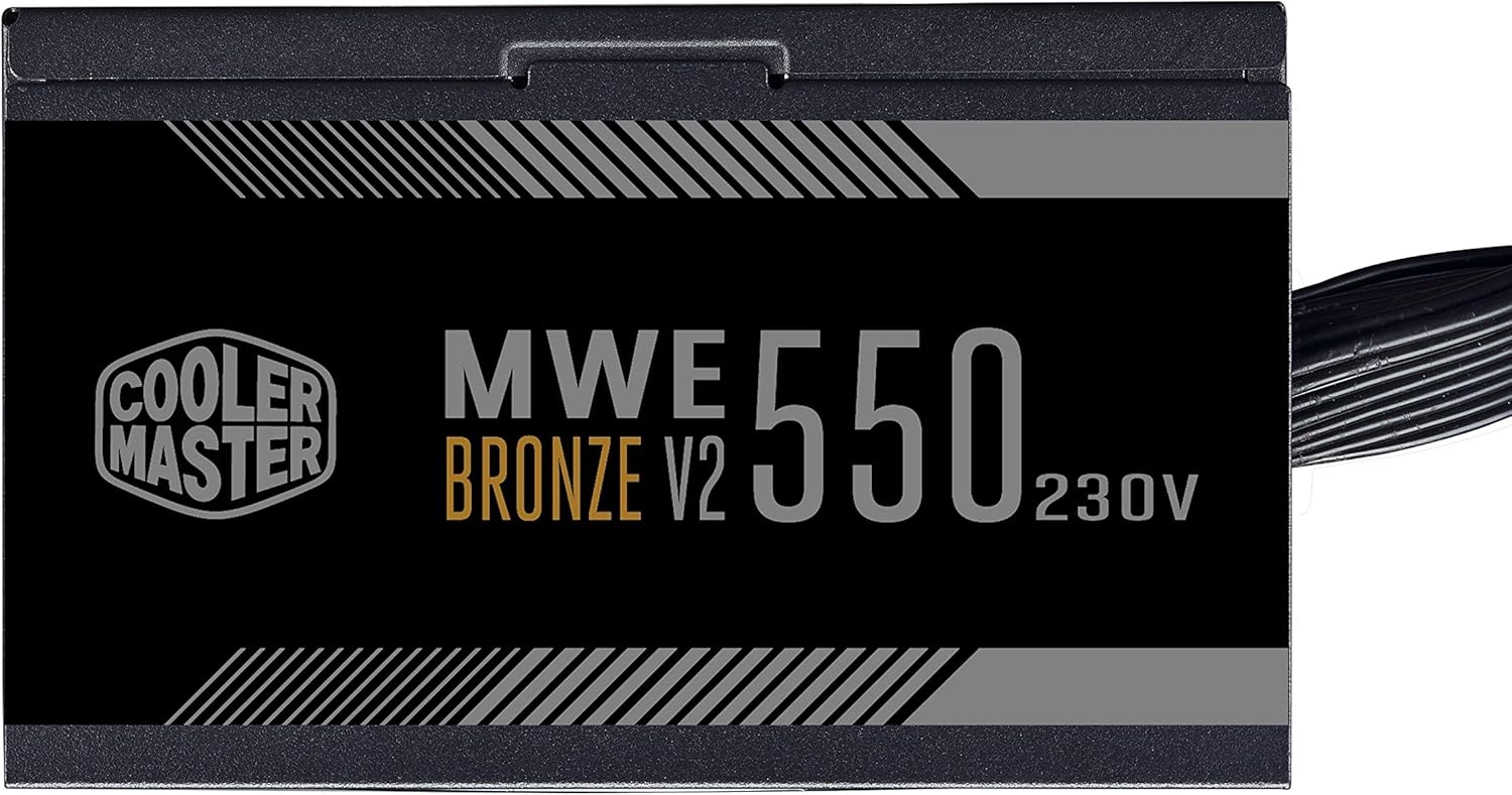 Cooler Master MWE 550 Bronze 230V V2, UK Power Supply Unit, 80 PLUS Bronze, Temperature-Responsive HDB Fan - Image 3