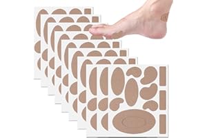 Moleskin for Feet Blister, 10 Sheets(110 PCS) Blister Bandages for Feet Flannel Adhesive Pads for Shoes Heel & Blisters Moles