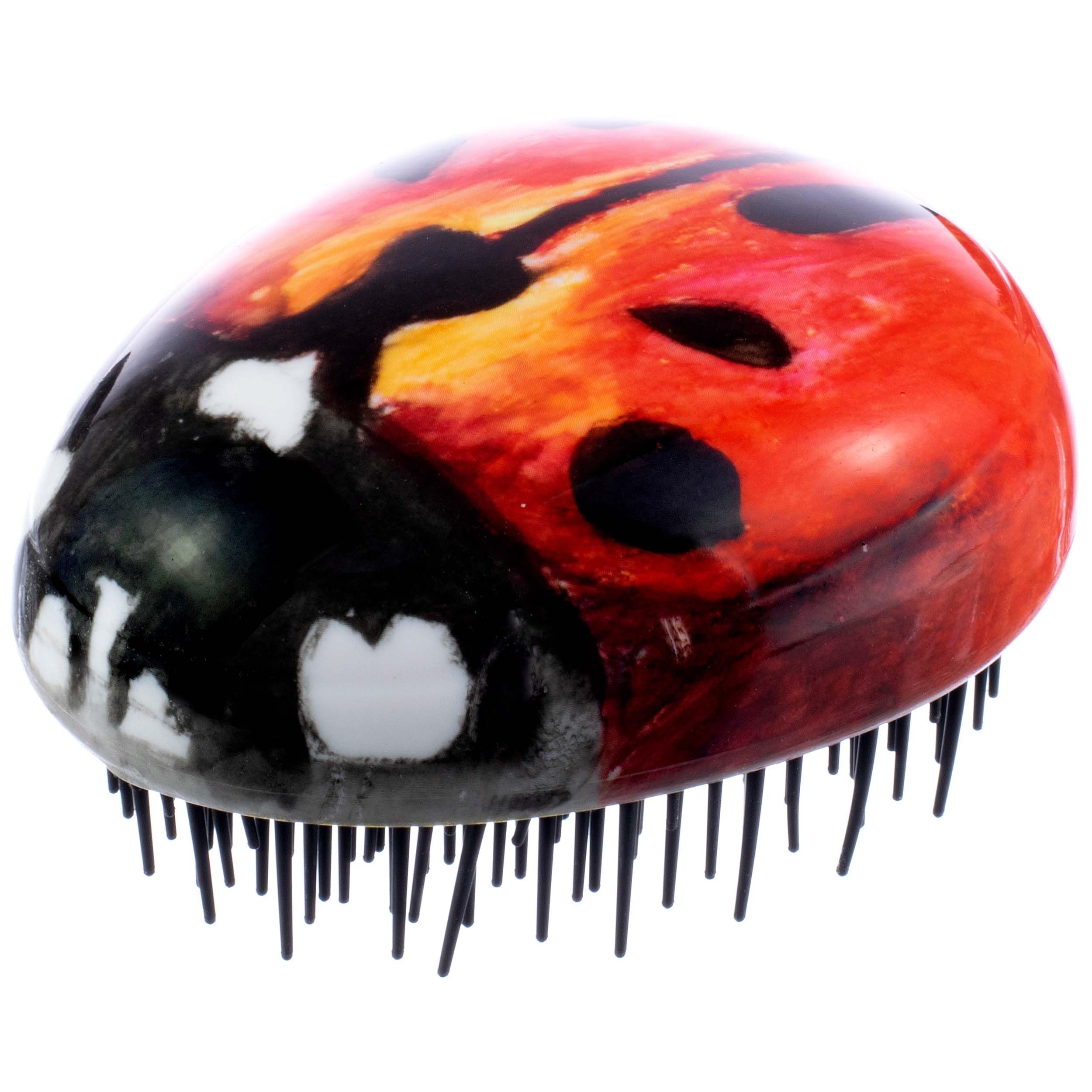 Kent Pebble Lady Bug Travel Hairbrush — image 1