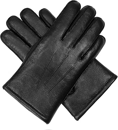 Wool leather gloves mens Clearance