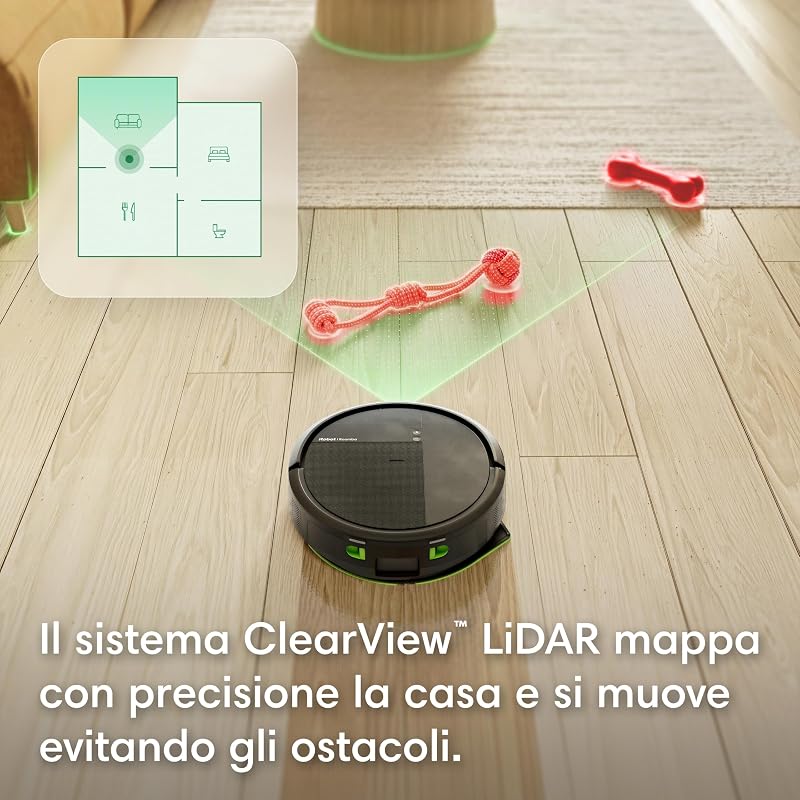 Roomba® 115 Combo robot aspirapolvere lavapavimenti, 15.000 Pa