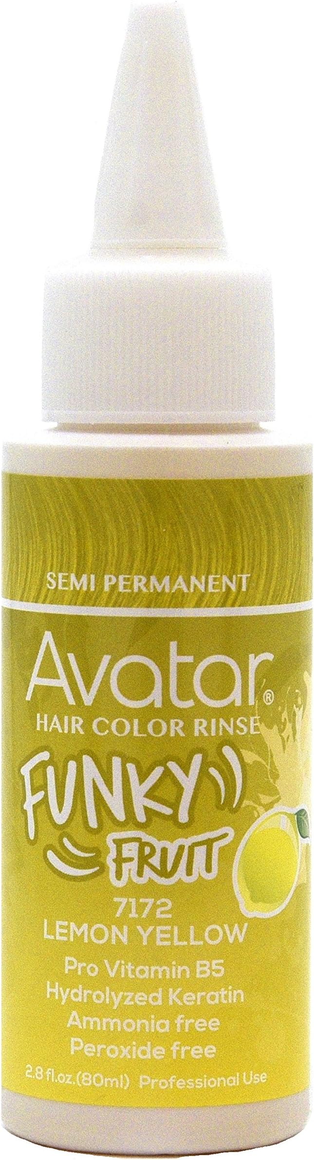 Funky Fruit Semi-permanent Hair Color Rinse 2.8 oz Lemon Yellow