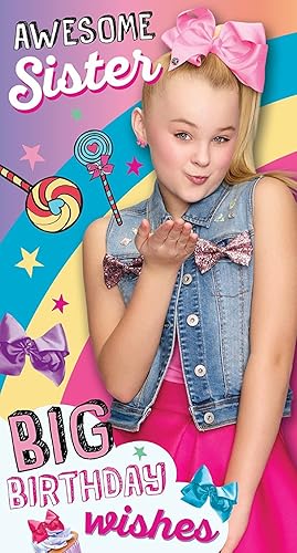 Jojo Siwa Sister Birthday Card: Amazon.co.uk: Office Products