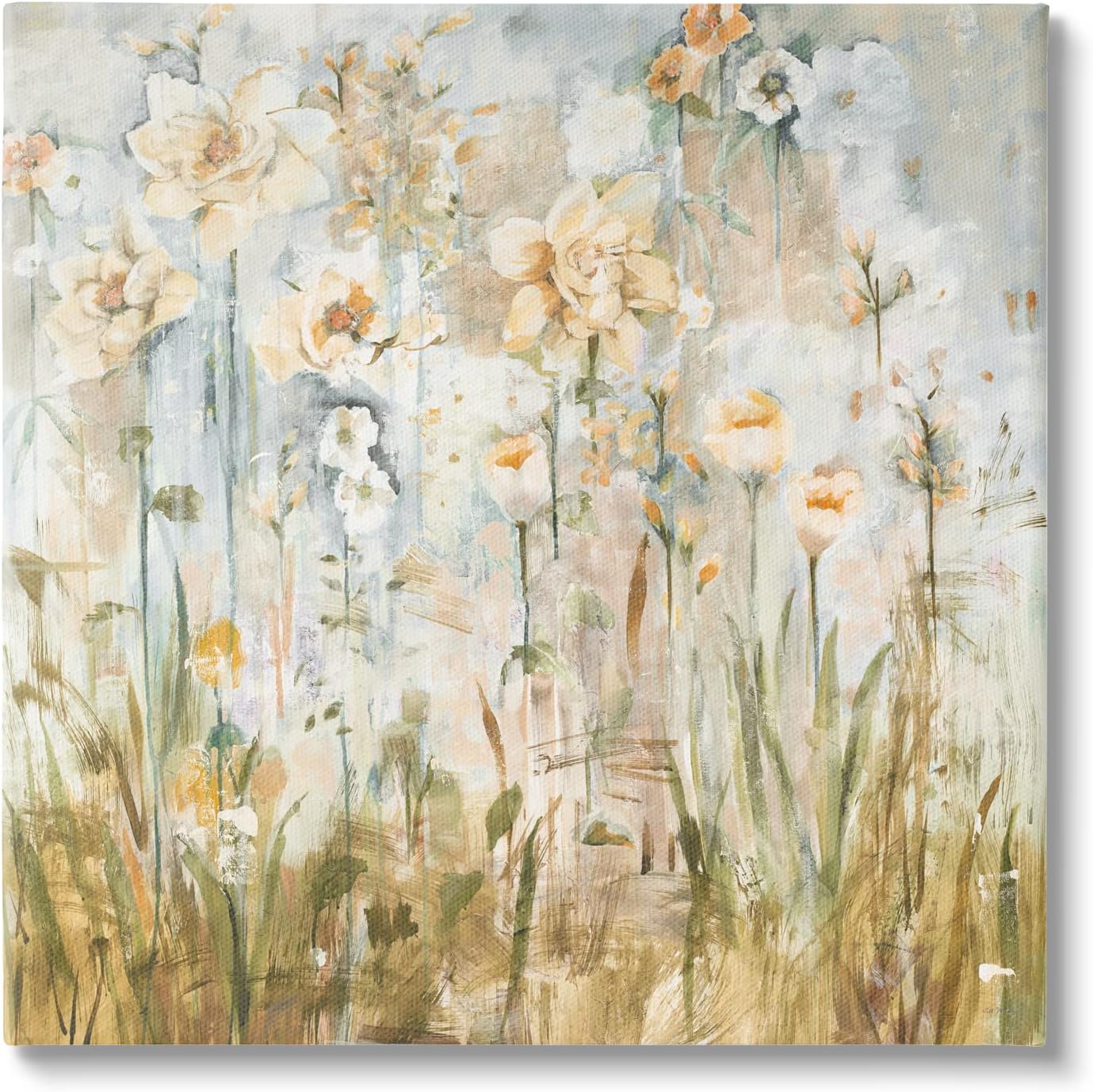 Paintings - Stupell Industries Varied Blooming Flowers Among Grasses Boho Painting Canvas Wall Art, Design By Jill Martin