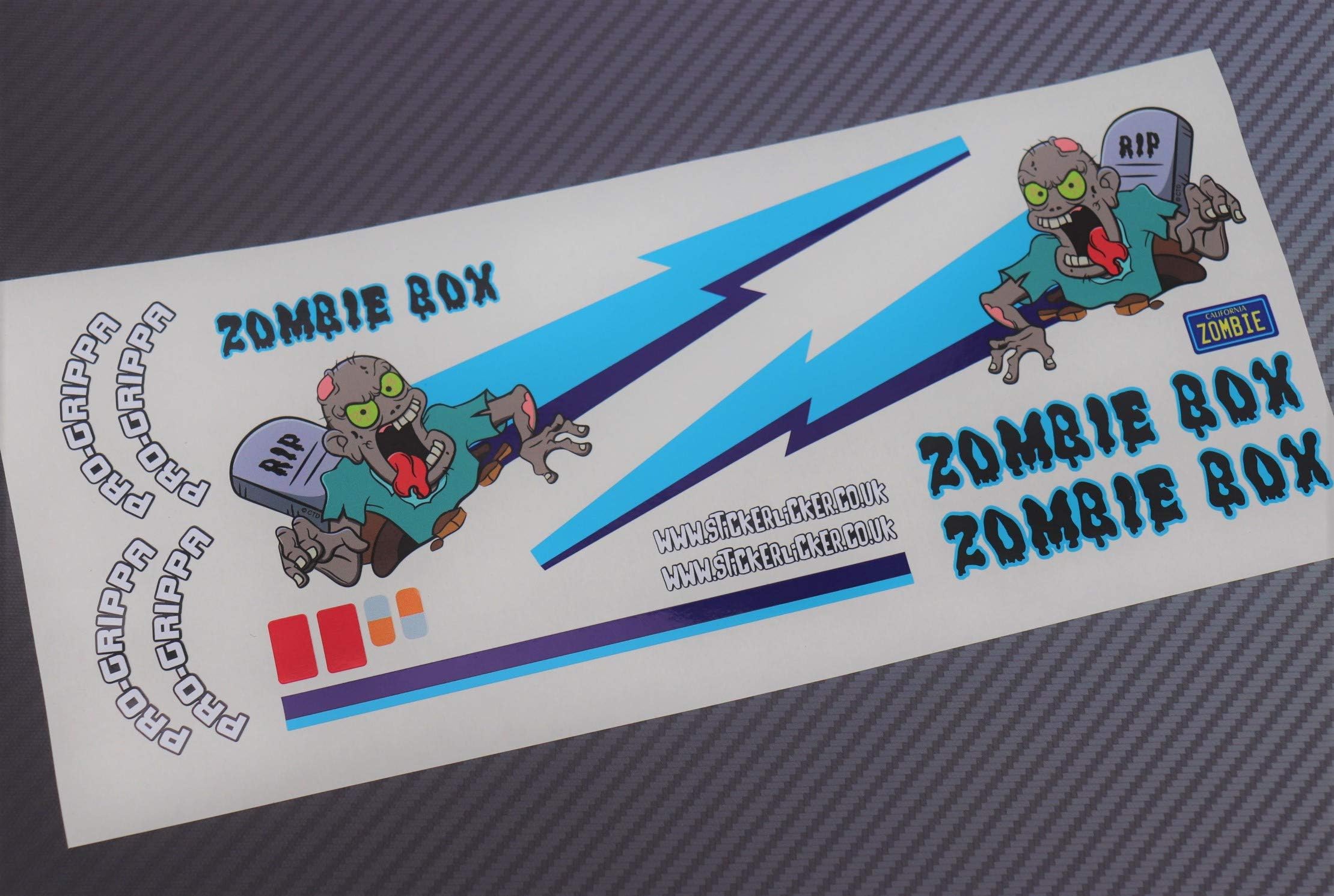 Zombie theme vinyl stickers to fit Tamiya Lunch Box inc. Tyre Decals