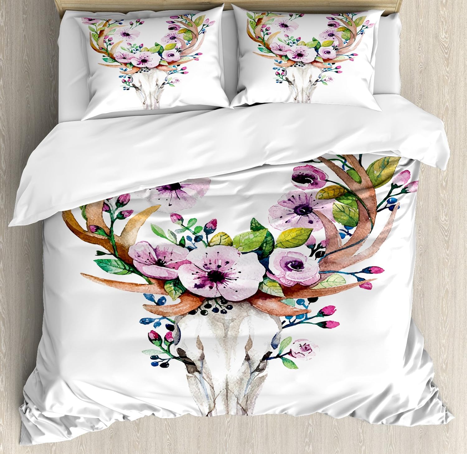 Best Deer Skull Duvet Bedding King