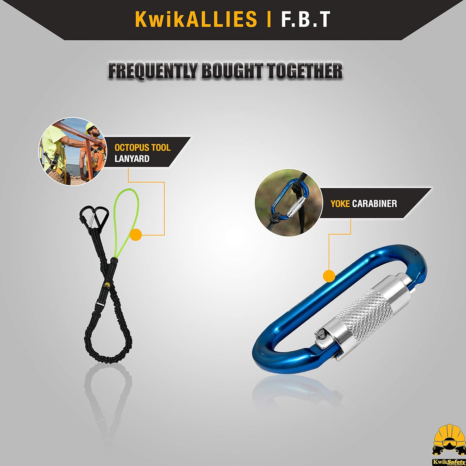 KwikSafety (Charlotte, NC Mandrill (Combo Pack) Comfort Climbing Harness, Heavy Duty Locking Carabiner, Tool Lanyard & Clip, Lightweight Padded Adjustable Half Body Waist Belt 310lb Limit Mountain : Sports & Outdoors